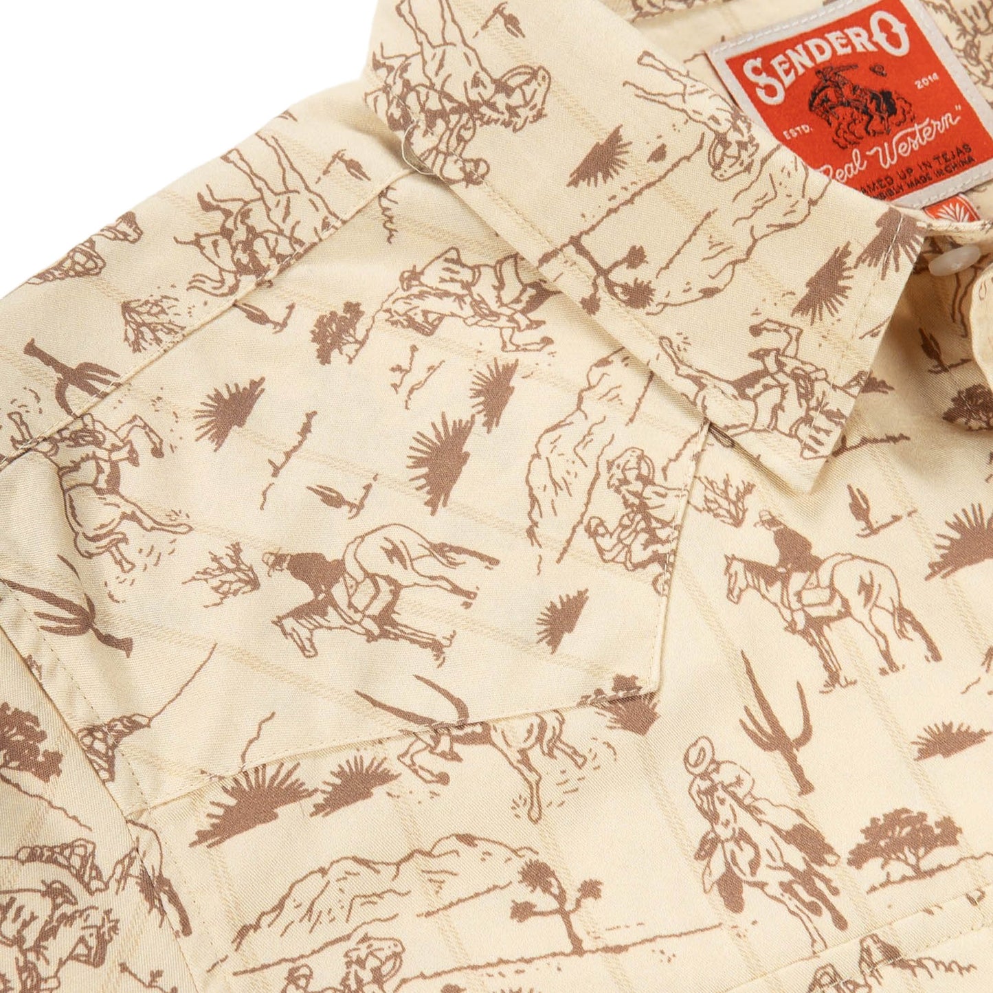 Senduro SERAPE PEARL SNAP BUTTON Short Sleeve Shirt