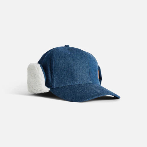 Autumn Denim Sherpa Hat