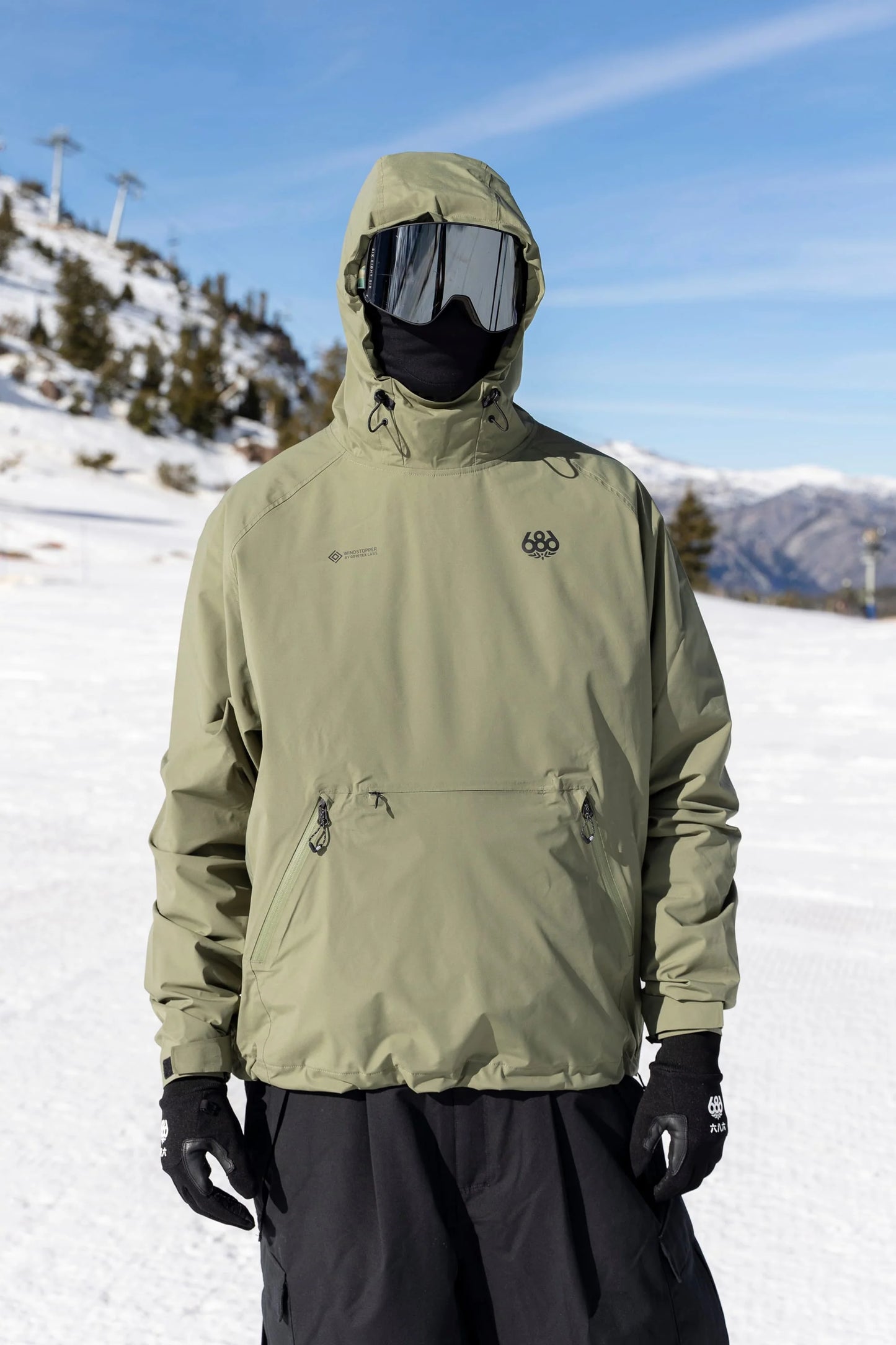 686 Windstopper Pullover Hoody 2027