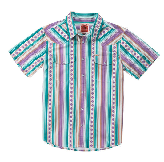 Senduro SERAPE PEARL SNAP BUTTON Short Sleeve Shirt