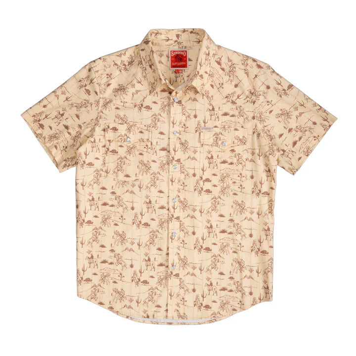 Senduro SERAPE PEARL SNAP BUTTON Short Sleeve Shirt