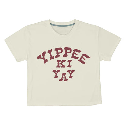 Sendero YIPPEE KI YAY CROP TEE