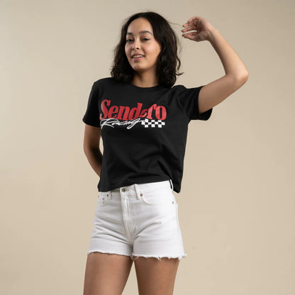 SENDERO RACING CROP TEE