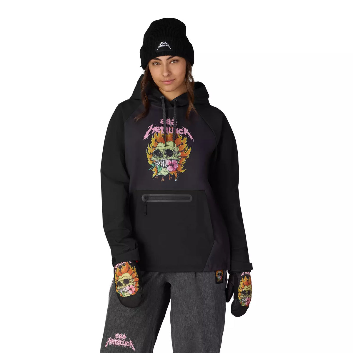 686 Women's Metallica Bonded Fleece P/O Hoody 2027