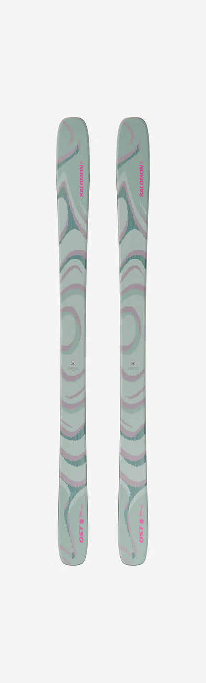 Salomon Qst 100 Iceberg Green Skis 2026